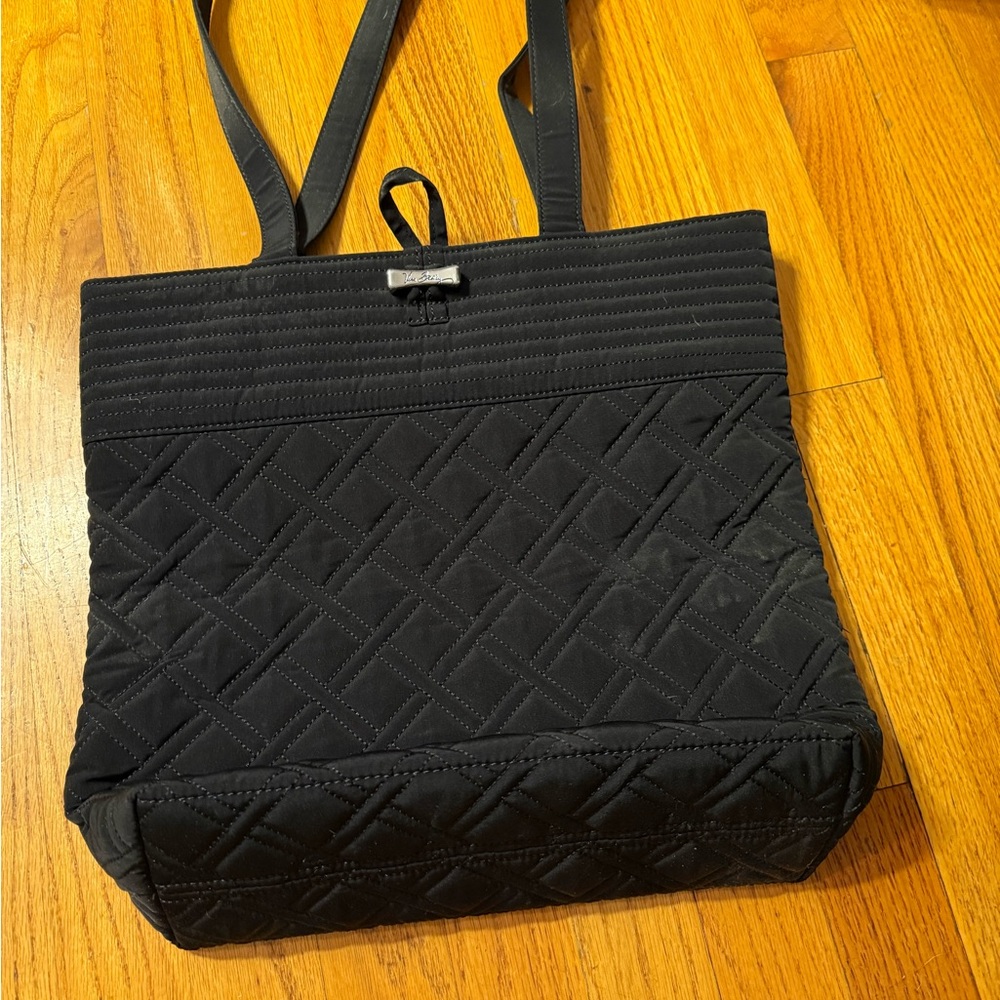 Vera Bradley Black Quilted Tote Bag